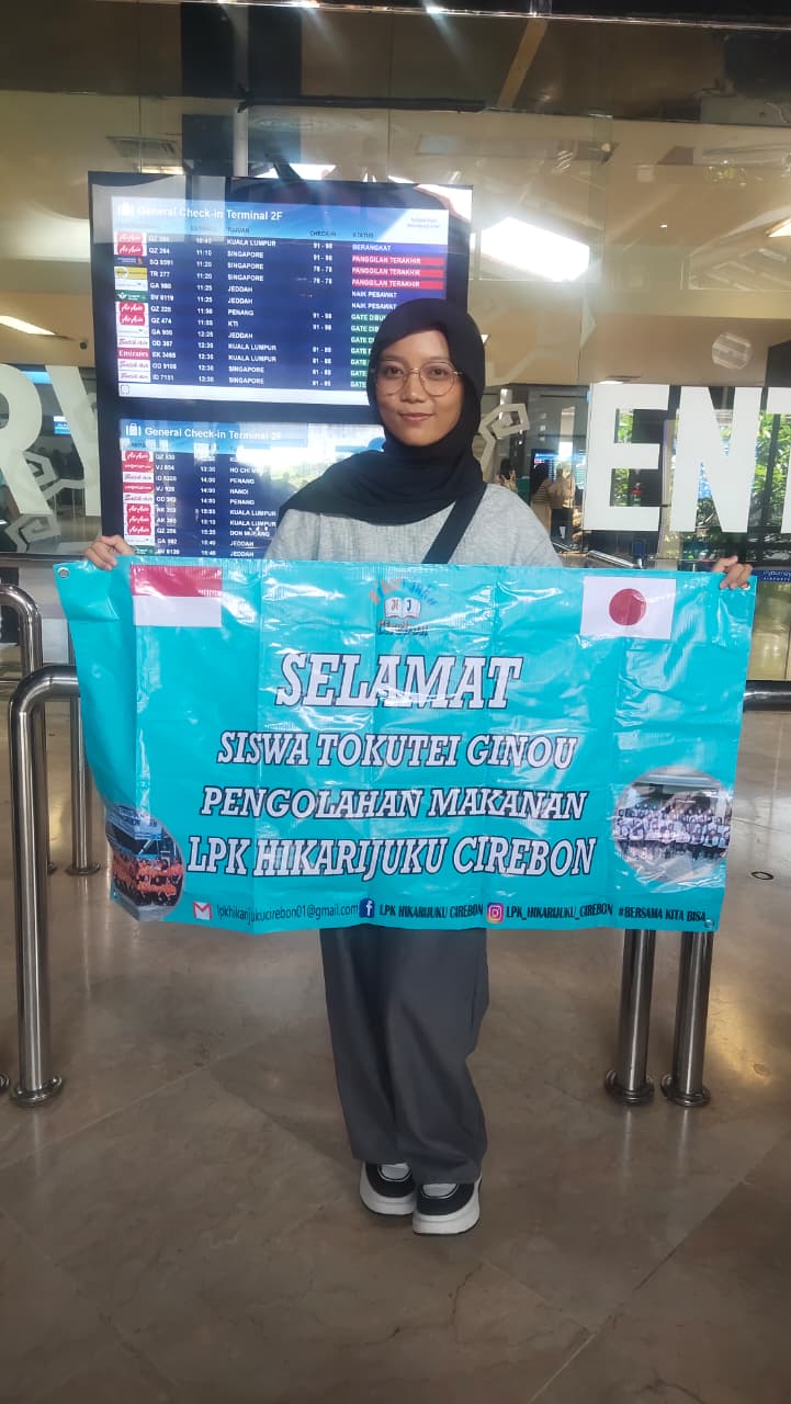 Keberangkatan Siswa Tg PM LPK Hikarijuku Cirebon