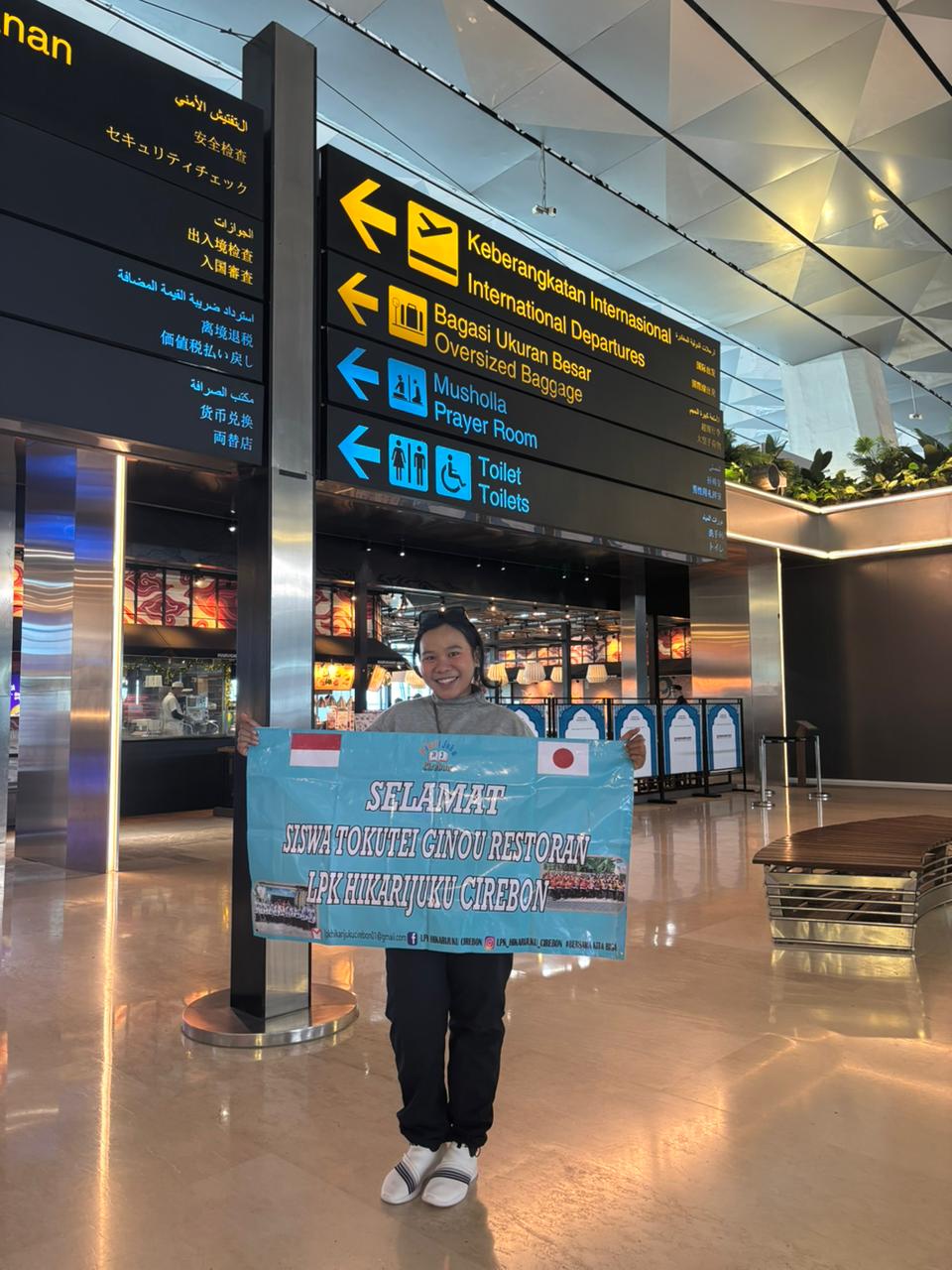 Penerbangan Siswa tg LPK Hikarijuku Cirebon