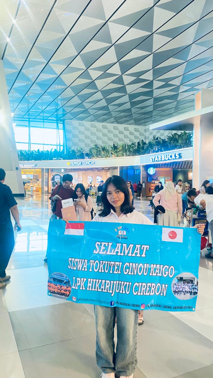 Penerbangan Siswa tg kaigo LPK Hikarijuku Cirebon