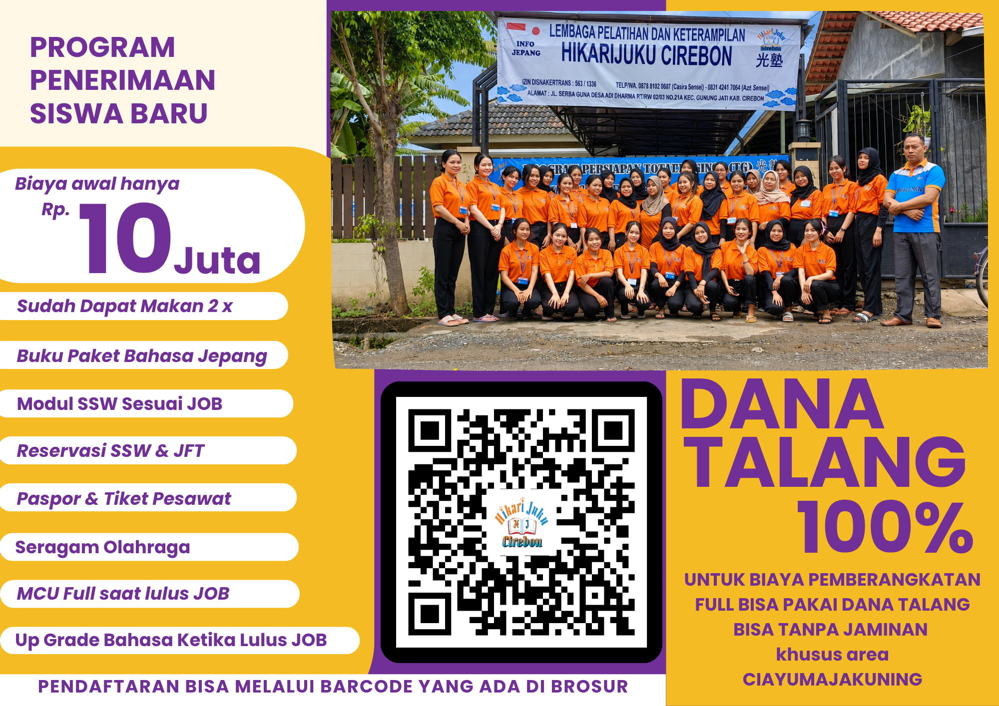 program khusus TG bisa Full dana talang untuk proses keberangkatan